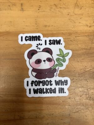 I came. I Saw. I Forgot Why I Walked In 